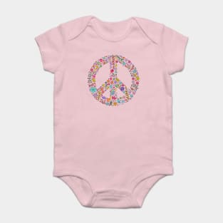 Nature Lover Peace Sign Baby Bodysuit